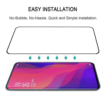 Edge Glue 3D Curved Edge Full Screen Tempered Glass Film For OPPO Find X