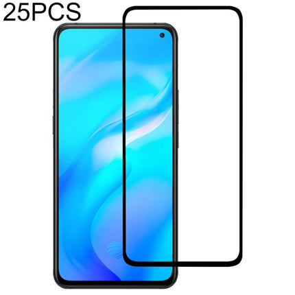 25 PCS For Vivo X30 Full Glue Full Cover Screen Protector Tempered Glass Film
