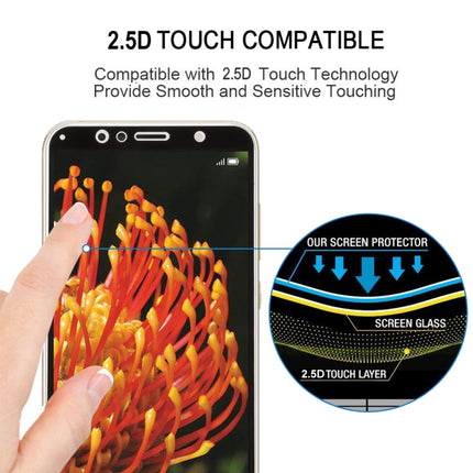 0.26mm 9H 2.5D Anti-scratch Silk-screen Tempered Glass Full Screen Film for Huawei Y6 (2018), For Huawei Y6 (2018) (1 PCS) Black