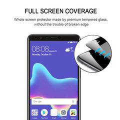 0.26mm 9H 2.5D Anti-scratch Silk-screen Tempered Glass Full Screen Film for Huawei Y9 (2018), For Y9 (2018) (1 PCS) Black, For Y9 (2018) (1 PCS)