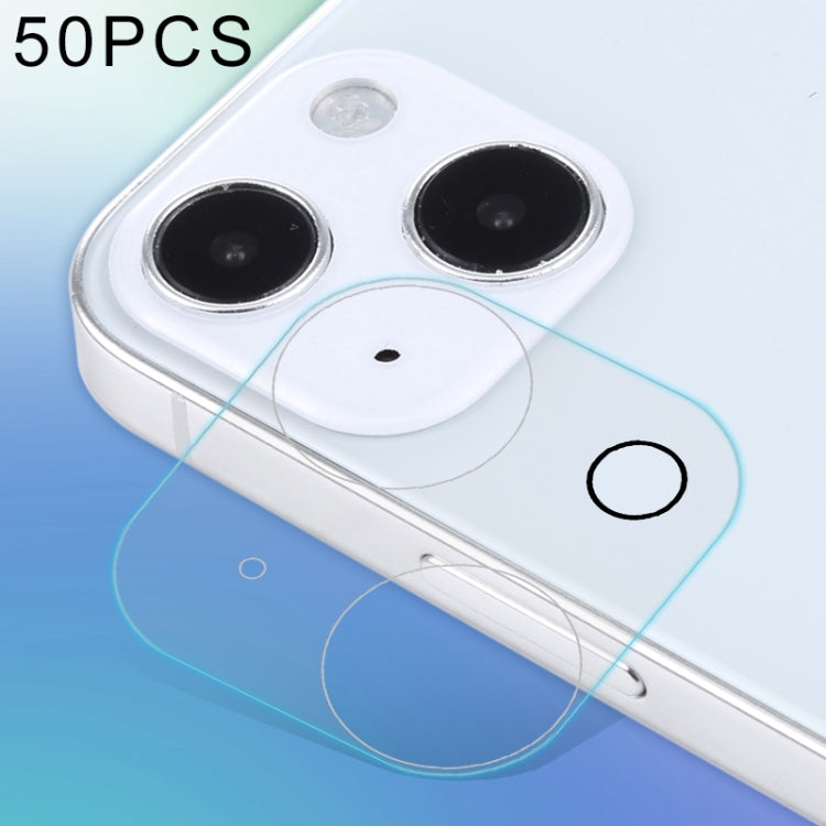 For iPhone 13 50pcs HD Rear Camera Lens Protector Tempered Glass Film, For iPhone 13(50pcs)