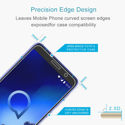 For Alcatel 1X (2019) 2.5D Non-Full Screen Tempered Glass Film, Alcatel 1X (2019) (1 PC)