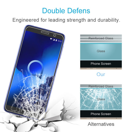 For Alcatel 1X (2019) 2.5D Non-Full Screen Tempered Glass Film, Alcatel 1X (2019) (1 PC)