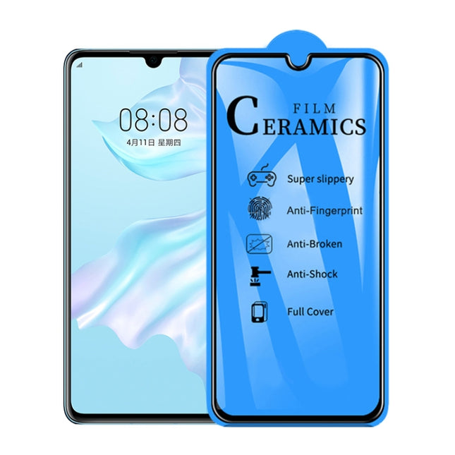 2.5D Full Glue Full Cover Ceramics Film for Huawei P30, For Huawei P30 (1 PC)