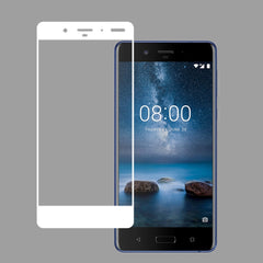 For Nokia 8 0.26mm 9H 3D Explosion-proof Full Screen Heat Bending Tempered Glass Screen Film