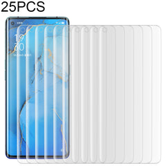 25 PCS For OPPO Reno3 Pro 9H HD 3D Curved Edge Tempered Glass Film (Transparent), For OPPO Reno3 Pro(25 PCS), For OPPO Reno3 Pro(Black)(25 PCS)