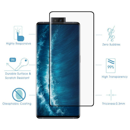 For Vivo NEX 3S 5G 9H HD 3D Curved Edge Tempered Glass Film (Black)