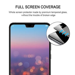 25 PCS 9H Silk Print Full Screen Full Tempered Glass Film for Huawei P20, For Huawei P20 (25 PCS)