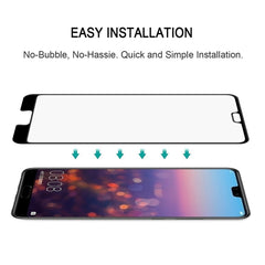 25 PCS 9H Silk Print Full Screen Full Tempered Glass Film for Huawei P20, For Huawei P20 (25 PCS)