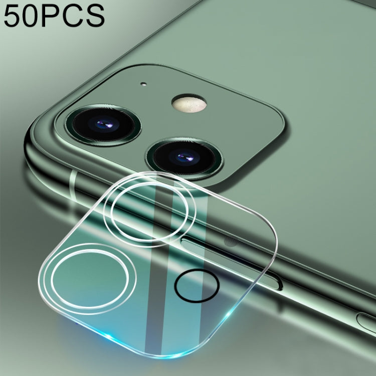 For iPhone 12 50pcs HD Rear Camera Lens Protector Tempered Glass Film, For iPhone 12(50 PCS)