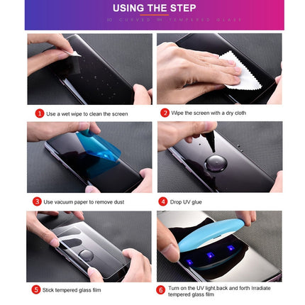 UV Liquid Curved Full Glue Tempered Glass for Huawei P30 Pro, For Huawei P30 Pro