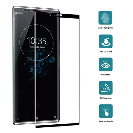 9H 3D Curved Full Screen Tempered Glass Film for Sony Xperia XZ4