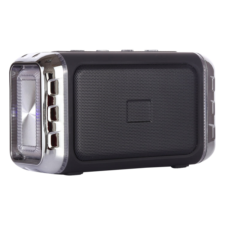 LN-22 DC 5V Portable Wireless Speaker with Hands-free Calling & Dual Colorful LED Light, Support USB & TF Card & 3.5mm Aux, LN-22