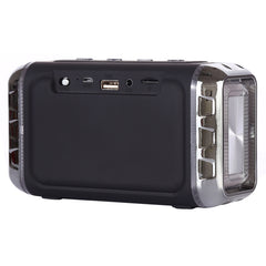 LN-22 DC 5V Portable Wireless Speaker with Hands-free Calling & Dual Colorful LED Light, Support USB & TF Card & 3.5mm Aux, LN-22
