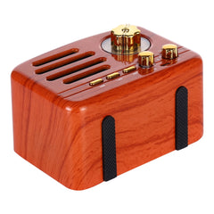 Angel MA-1500 Retro Bluetooth HiFi Radio Speaker with Colorful LED Light, Support USB & FM & 3.5mm Aux