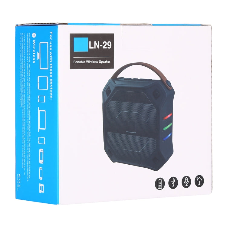 LN-29 DC 5V Portable Wireless Speaker with Hands-free Calling, Support USB & TF Card, LN-29