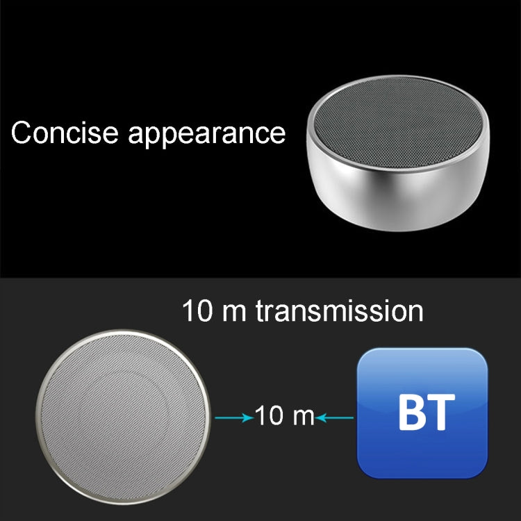 BS01 Portable Bluetooth Speaker, Support Hands-free Calls & TF Card & AUX IN