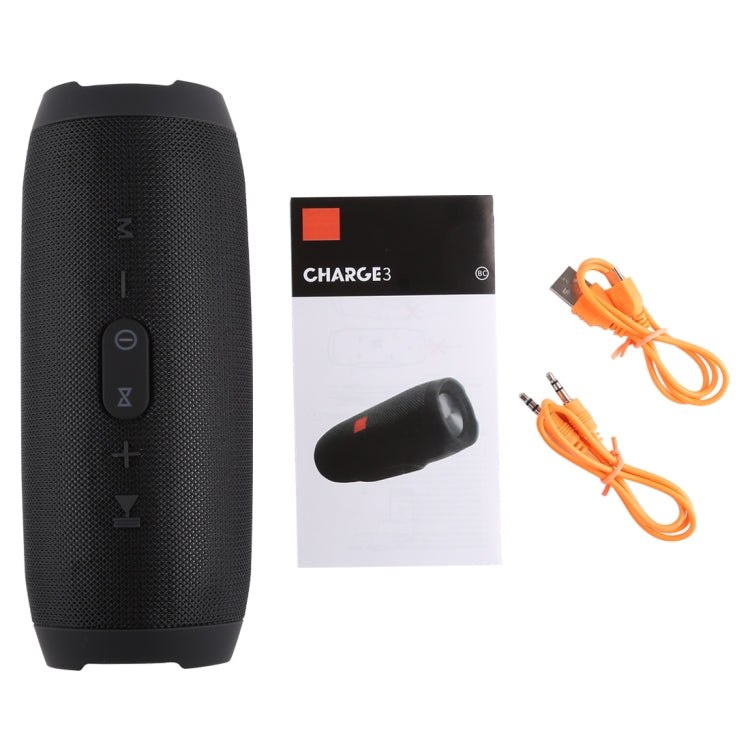 Charge3 Life Waterproof Bluetooth Stereo Speaker, Built-in MIC, Support Hands-free Calls & TF Card & AUX IN & Power Bank