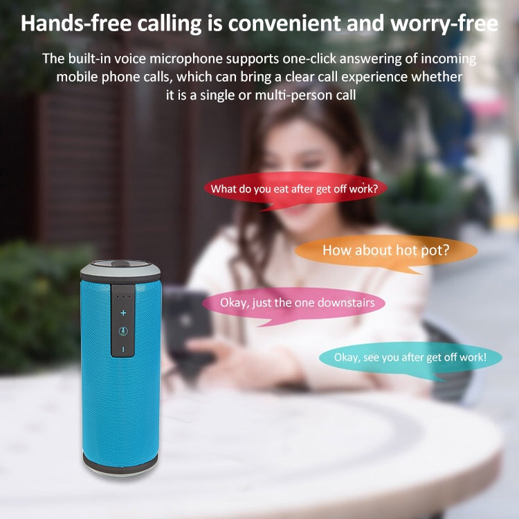 W-KING X6 Portable Waterproof Bluetooth 4.0 Stereo Speaker