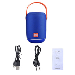 Built-in MIC, Support Hands-free Calls & TF Card & AUX IN & FM, Bluetooth Distance: 10m, TG107
