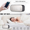 AEC BT501 Bluetooth 5.0 Mini Speaker with LED & Alarm Clock & Clock & Mirror, Support 32G TF Card, BT501