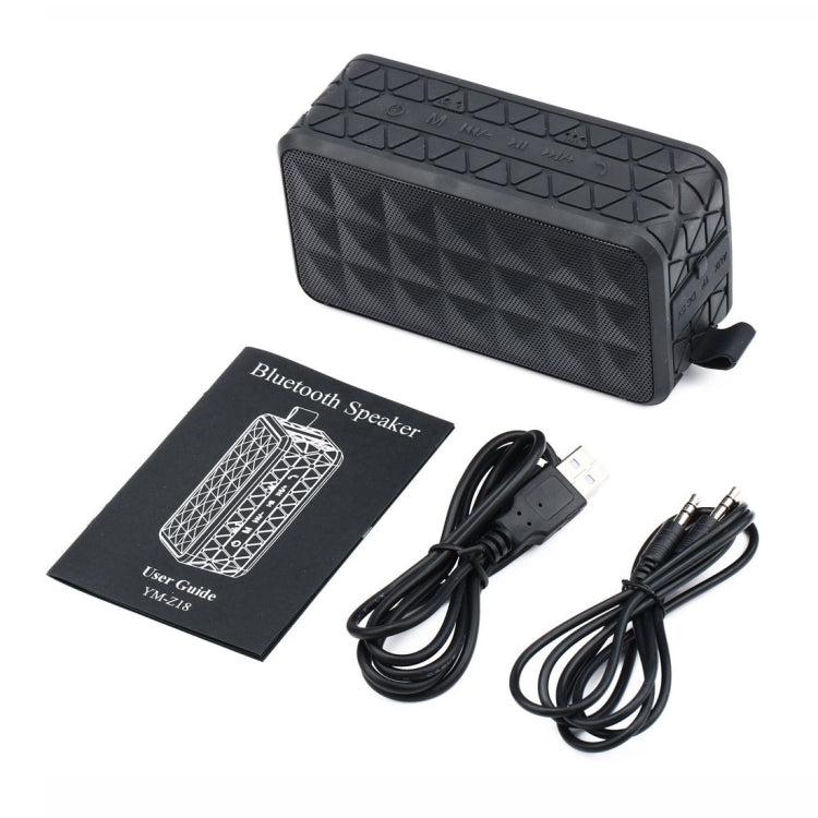 Z18 3ATM Waterproof Bluetooth Speaker with Hanging Hook, Support Hands-free Calls & TF Card & AUX