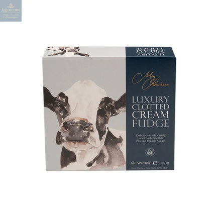Meg Hawkins Friesian Cow carton of clotted cream fudge