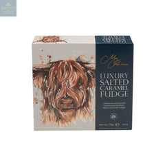 Meg Hawkins Highland Cow carton of salted caramel fudge