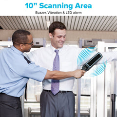Maplin Handheld 10" Metal Detector Wand Body Scanner with Beep/Vibration Alerts & LED Light