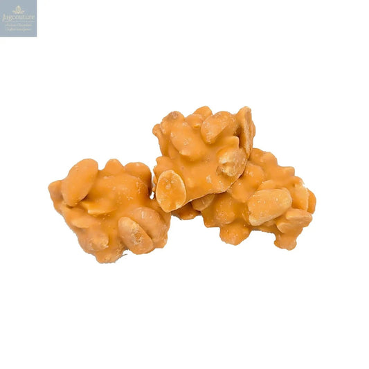 Milk chocolate covered salted caramel peanut clusters