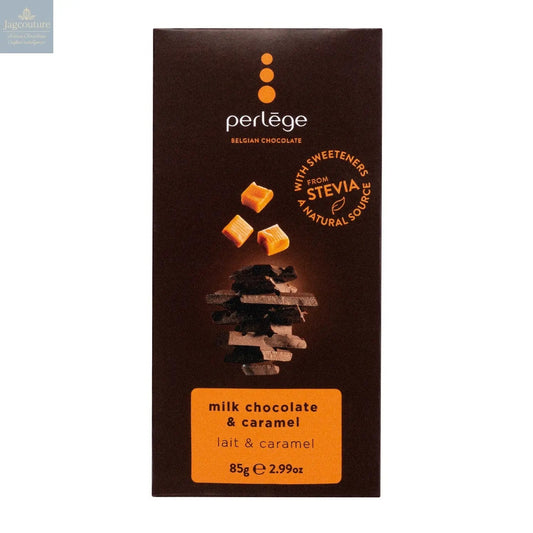 Milk chocolate tablet with caramel