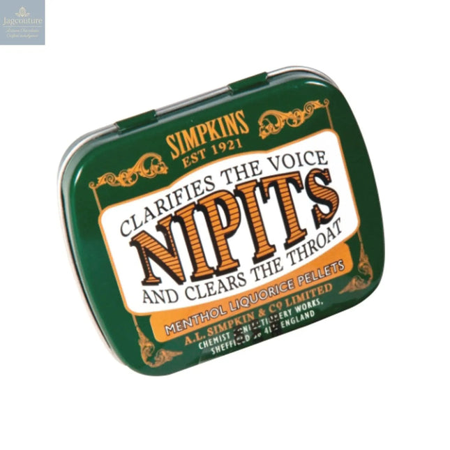 Mini tin of menthol liquorice flavour Nipit sweets