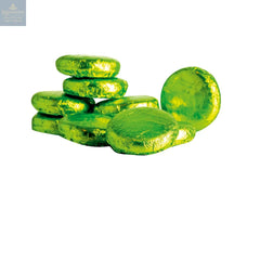 Mint crème - dark chocolate covered fondant in green coloured foil 120pcs