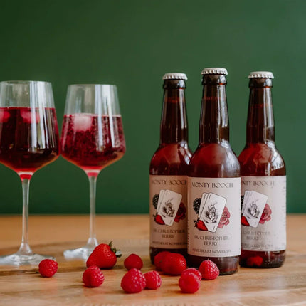 Mixed Case of Raw, Unfiltered Kombucha 330ml (12 or 24 Pack)