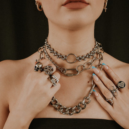Anarchy Multi Chain Necklace