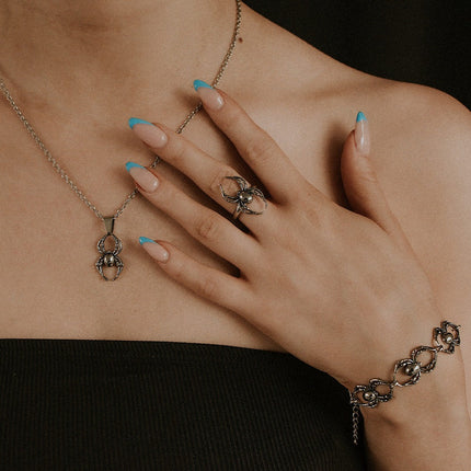 Orb Weaver Spider Ring