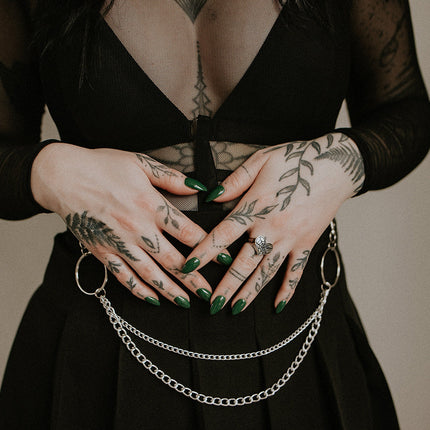 Cobweb Heart Ring