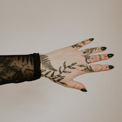 Cobweb Heart Ring