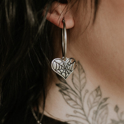 Cobweb Heart Hoops