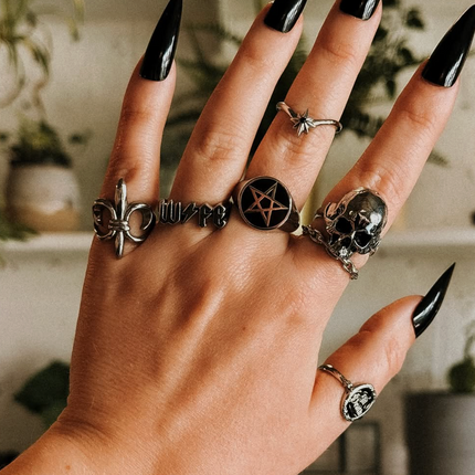 Chained Up Plain Chain Stacking Ring