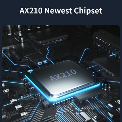 COMFAST CF-AX210 PLUS 5374Mbps Tri-band + Bluetooth 5.2 Wireless WiFi6E PCI-E Network Card