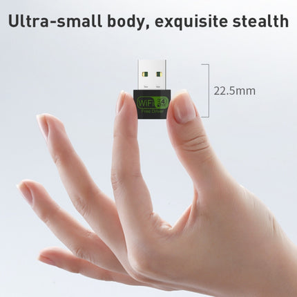 150Mbps Mini USB Wireless Network Adapter WiFi Signal Receiver, 150M