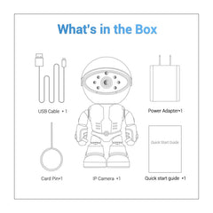 ESCAM PT205 HD 1080P Robot WiFi IP Camera, Support Motion Detection / Night Vision, IR Distance: 10m, US Plug