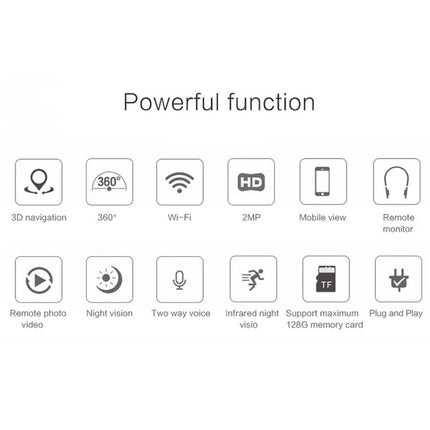 Anpwoo Hercules GM8135+SC2145 1080P HD WiFi IP Camera, Support Motion Detection & Infrared Night Vision & TF Card(Max 128GB)