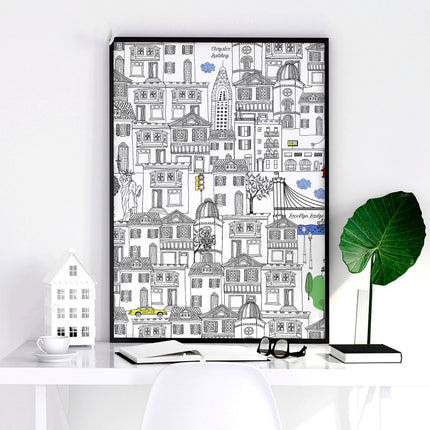 NY City Wall Art | Set of 2 travel posters