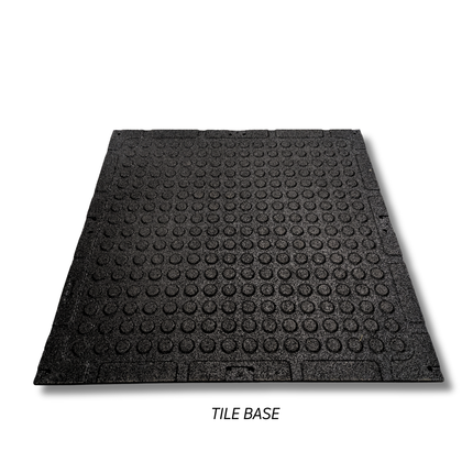 20mm Onyx EPDM Rubber Gym Tiles