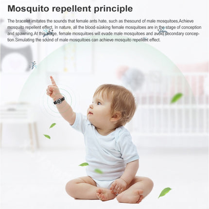 F8 Outdoor Silica Gel Mosquito Repellent Wristband, F8 (Black), F8 (White)