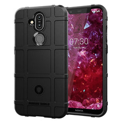 Shockproof Protector Cover Full Coverage Silicone Case for Nokia 8.1 / X7, For Nokia 8.1 / X7