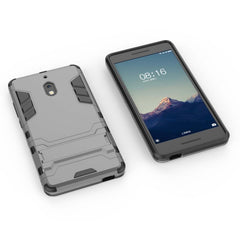 Shockproof PC + TPU Case for Nokia 2.1, with Holder, For Nokia 2.1