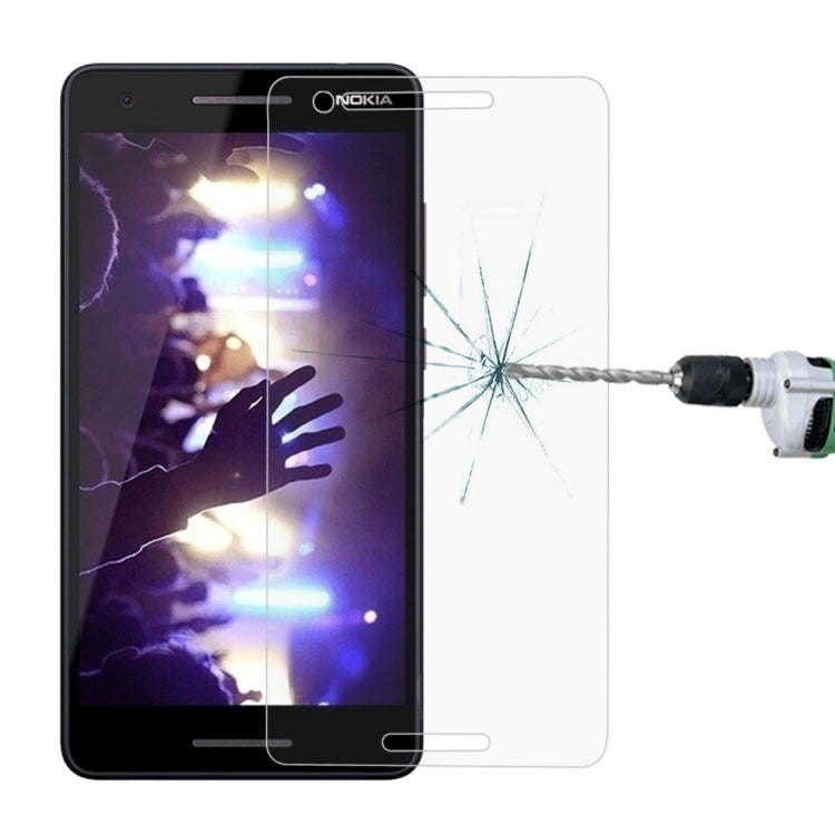 9H 2.5D Tempered Glass Film for Nokia 2.1, For Nokia 2.1 (1pc)